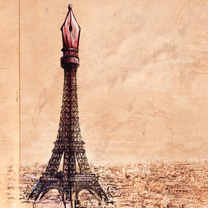 Ilustración Cuaderno de París por Hache Holguín