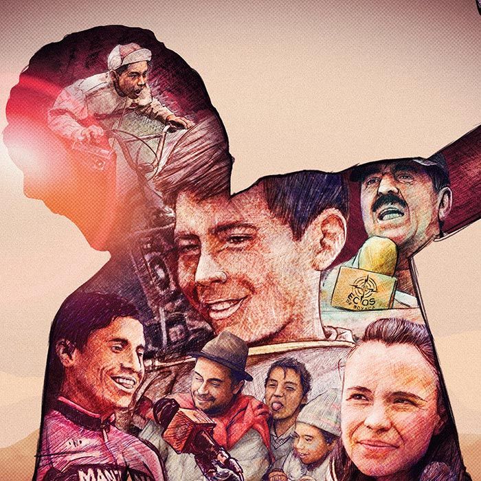 Ilustración de póster para el cortometraje Cham-piñón por Hache Holguín