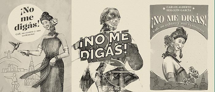 Primeras ideas para la portada del libro ¡No me digás! de Carlos Alberto Holguín García