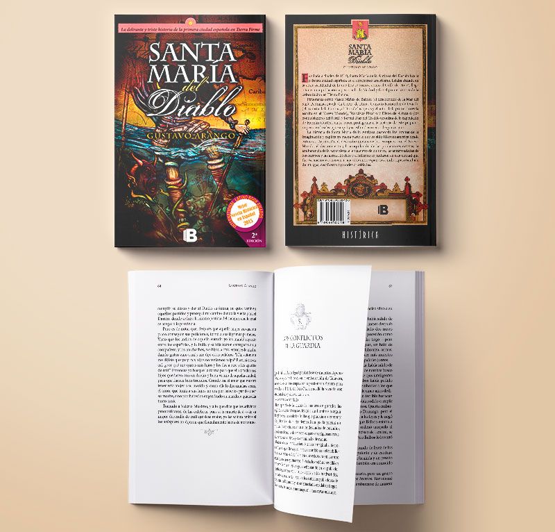 Ilustración y diseño editorial del libro Santa María del Diablo